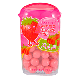Фруктовые Lotte Small Glas Strawberry Gum - Клубника